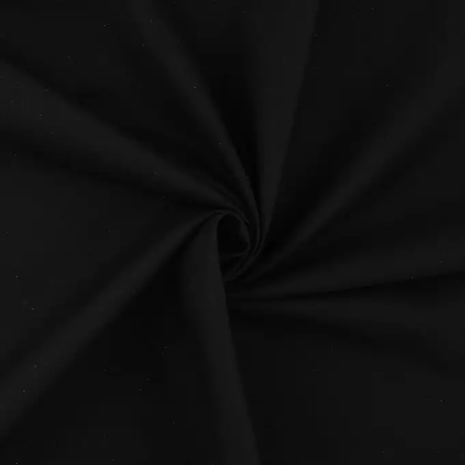 Tessuto cretonne grande larghezza Atlas unito nero