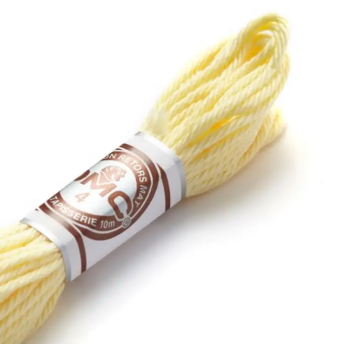 Filo da ricamo ritorto opaco giallo arancione - COL 2745