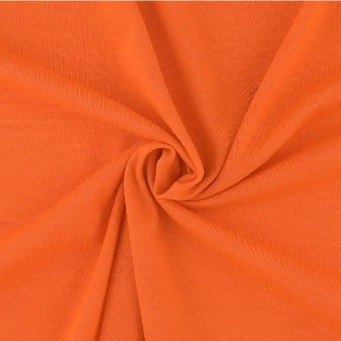 Tessuto stretch traspirante arancione