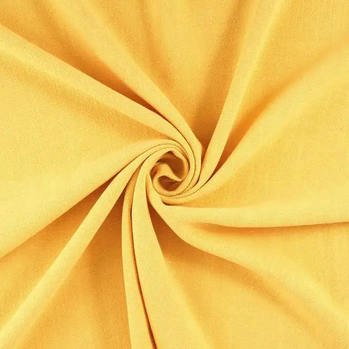 Tela lino e viscosa giallo