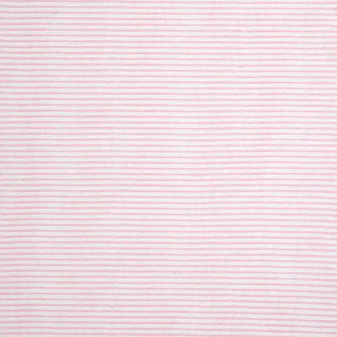 Tessuto a maglia bianco righe rosa