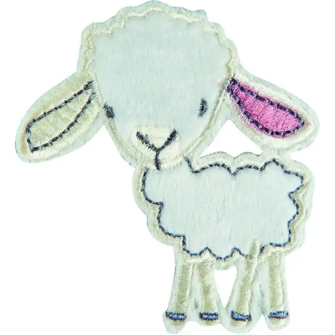 Scudetto pecora con orecchio rosa