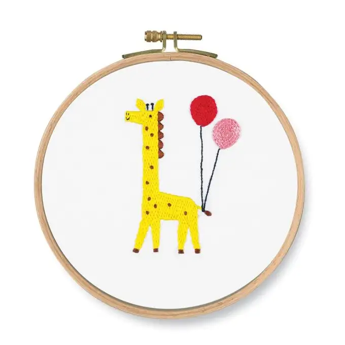 Kit ricamo "Coucou la giraffa