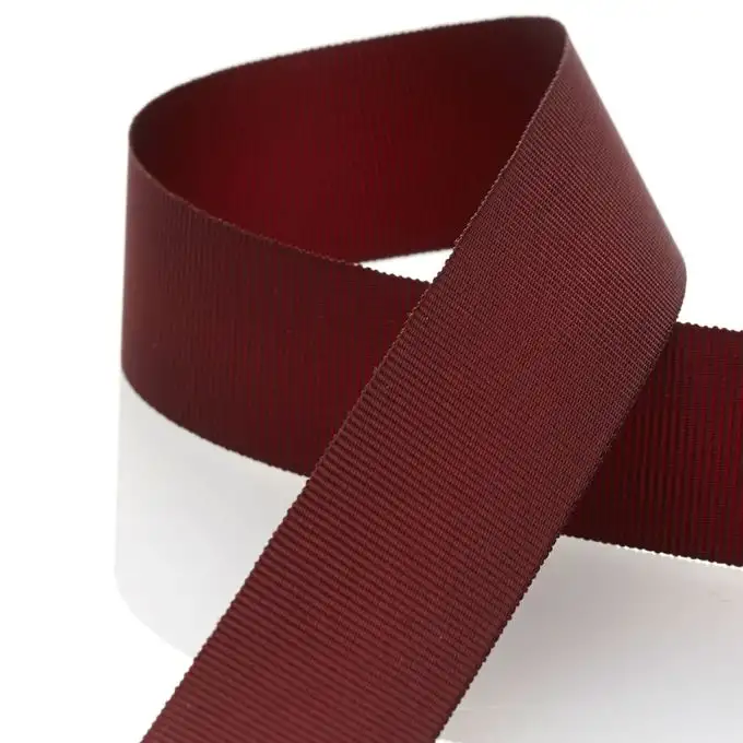 Nastro gros grain cappello Bordeaux 25 mm