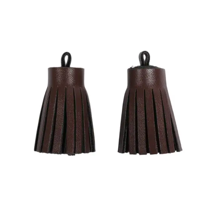 Pompon similpelle marrone 3.6 cm