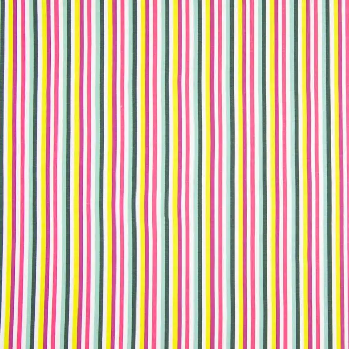 Tessuto jersey cotone righe multicolori