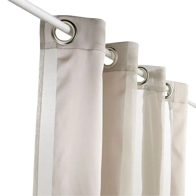 Tenda organza strisce verticali