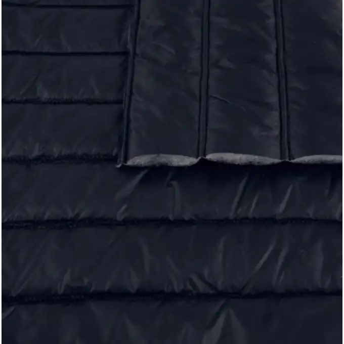 Tessuto trapuntato per piumino blu navy