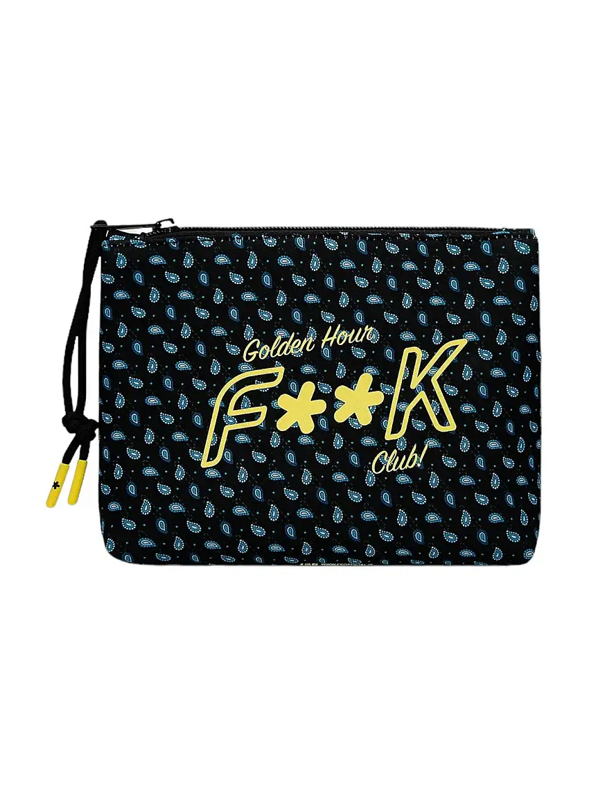F**K Men's Clutch Bag FK24-A234X10 Black