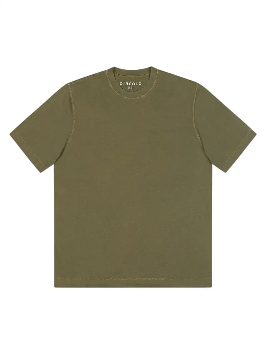 CIRCOLO 1901 Men's T-shirt CN4712 1108 dark leaf