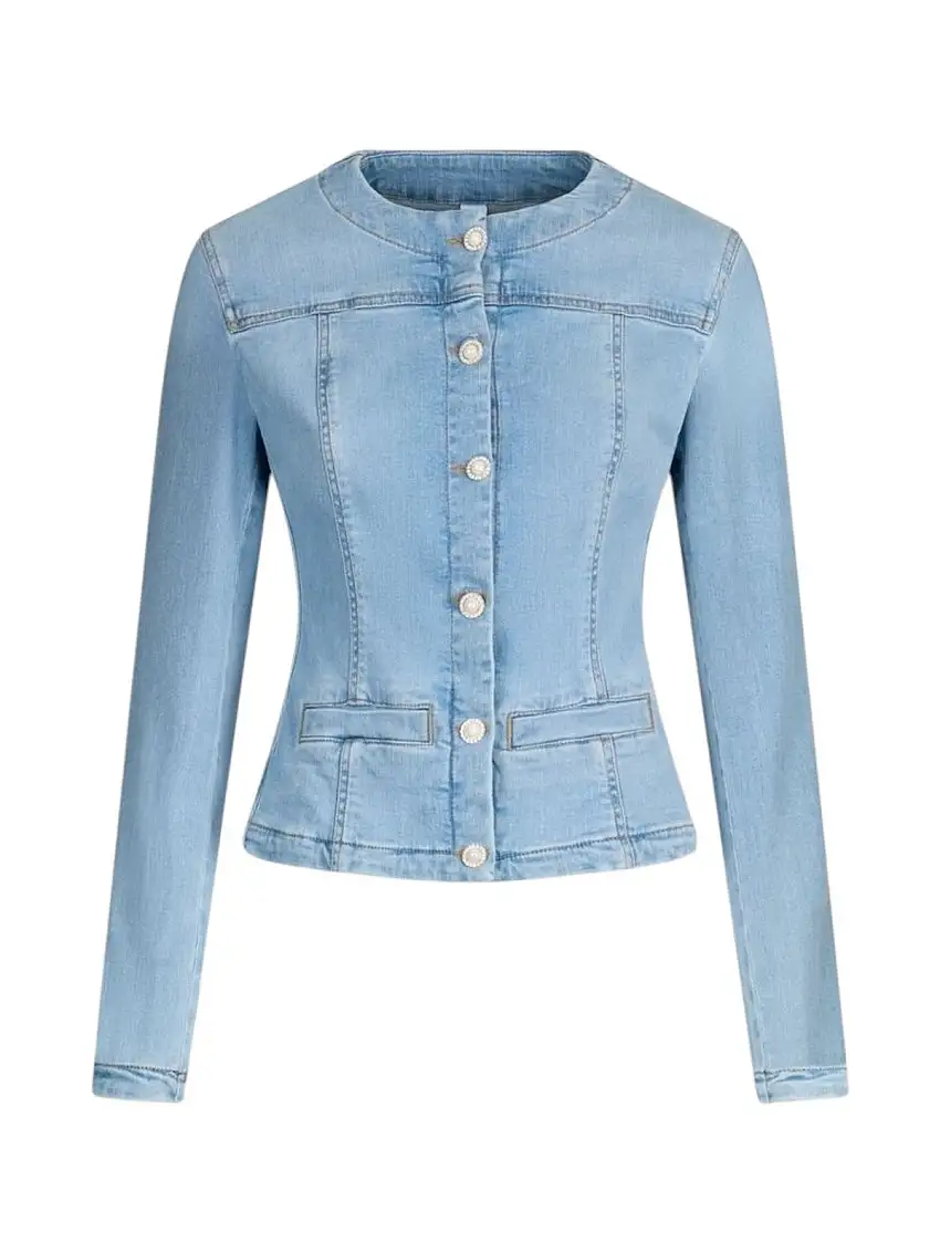 LIU JO BLUE DENIM Women's Jacket UA5135D4448 78861 Blue
