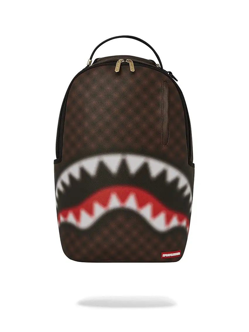 SPRAYGROUND Men's Backpack SHARKS IN PARIS BLUR BACKPACK 910B6707NSZ Brown