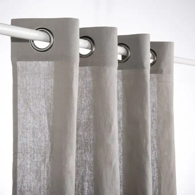 Tenda lino boho taupe