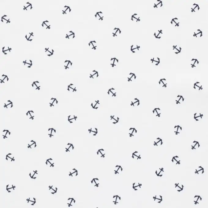 Maglia cotone ancoraggio blu marino