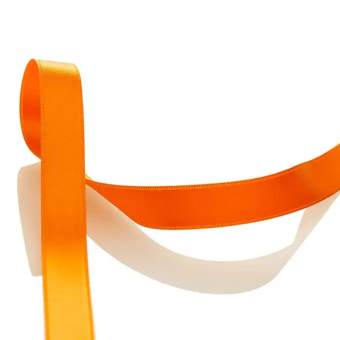 Nastro raso doppio faccia - Arancione scuro