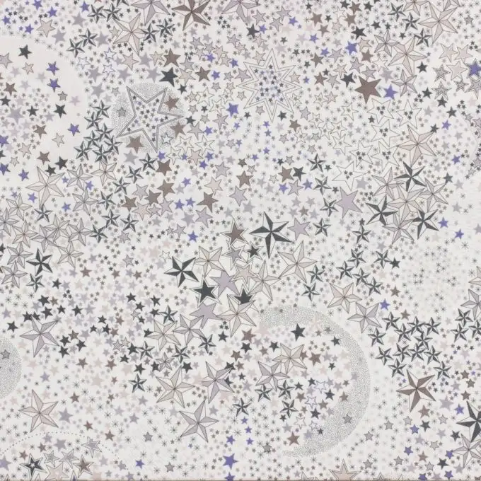 Popeline di cotone Liberty Adelajda grigio