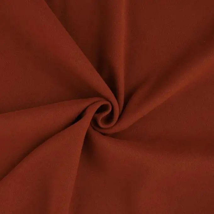 Tessuto effetto lana rosso mattone