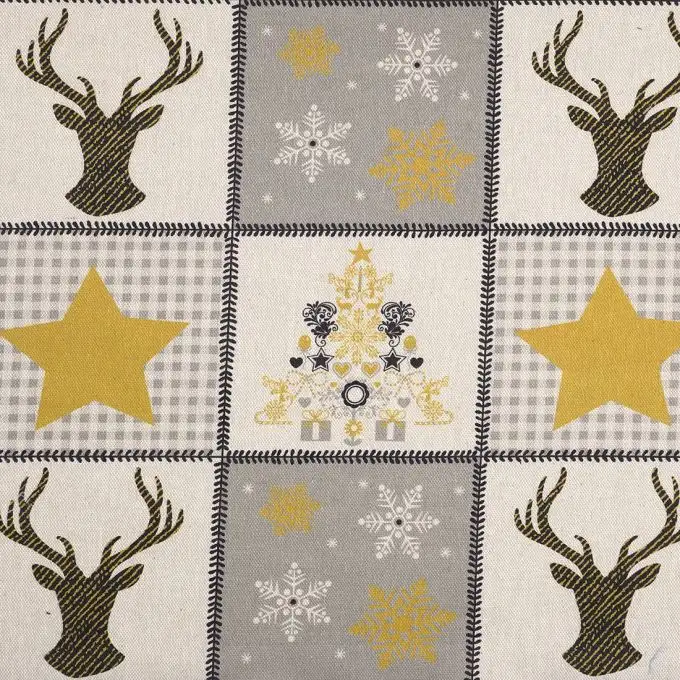 Tessuto natalizio cotone spesso patchwork