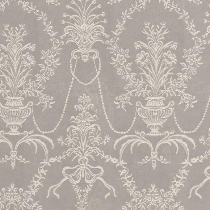 Jacquard pompadour grigio perla