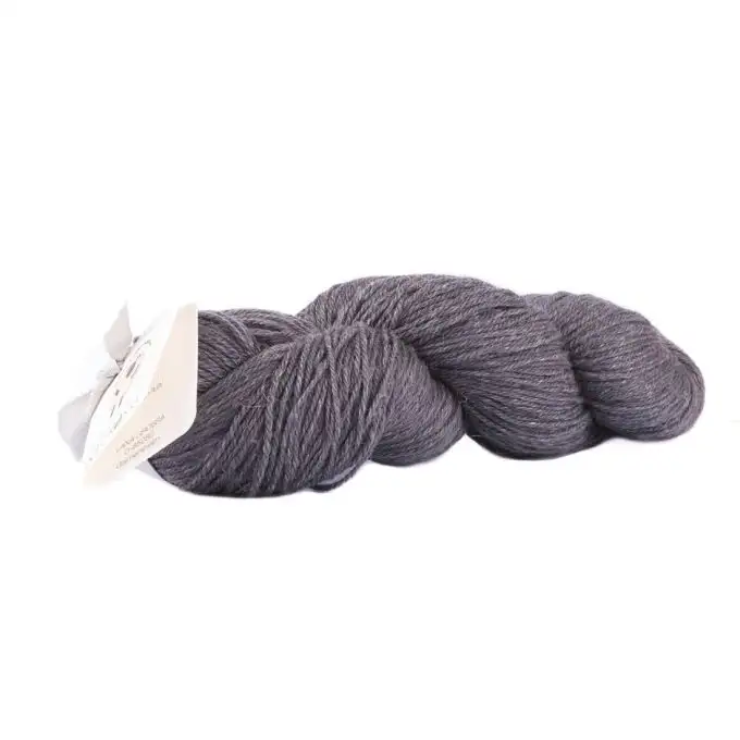 Filato per maglieria lana e lino grigio scuro