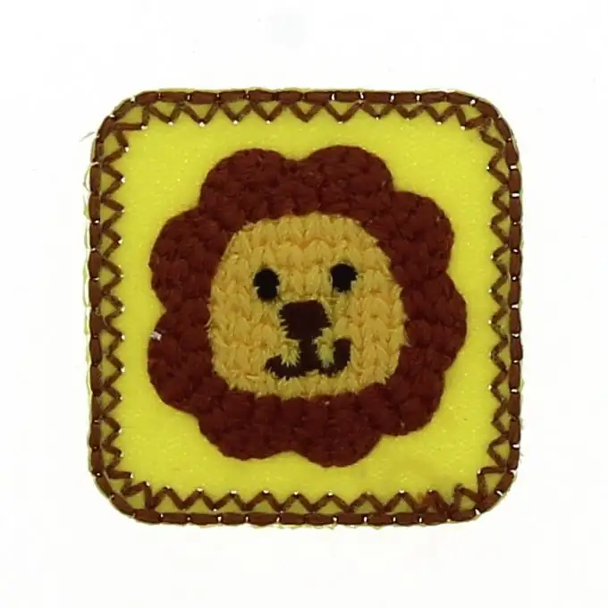 Scudetto termoadesivo leone bebè