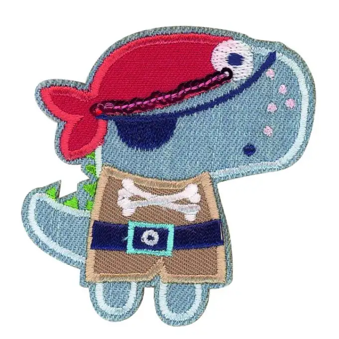 Ecusson dinosauro pirata jeans