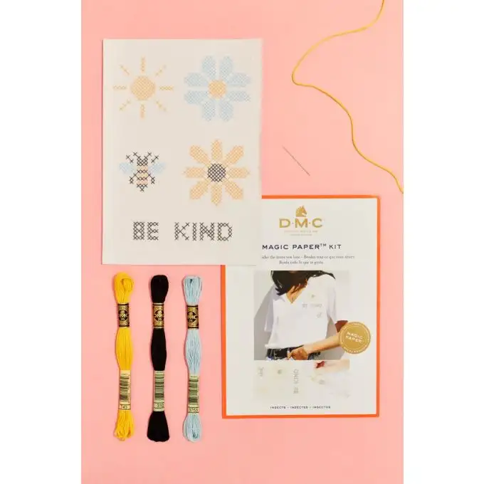 Kit ricamo a punto croce fai da te - insetti