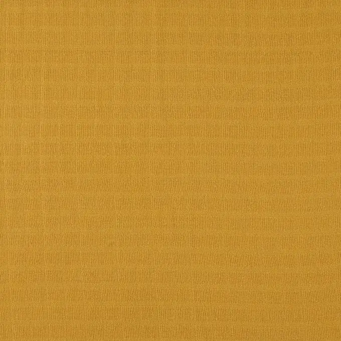 Tessuto cotone mussola biologico giallo