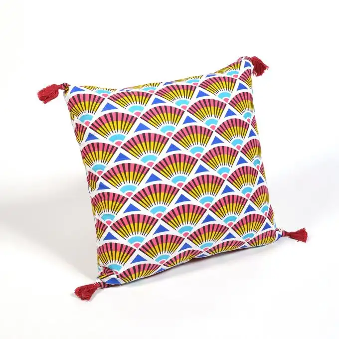 Cuscino a ventaglio rosso