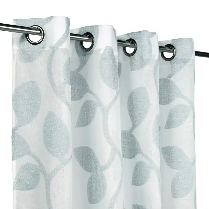 Tenda voile foglie blu 140x260 cm