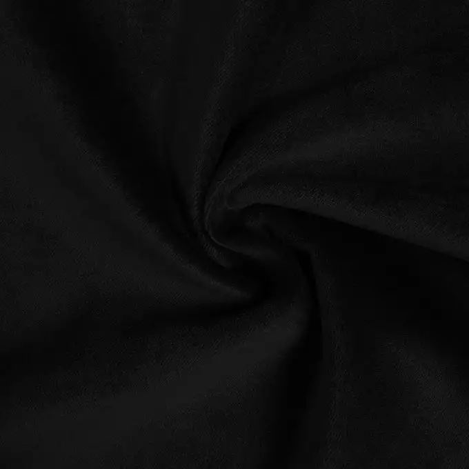 Tessuto velluto nero spesso