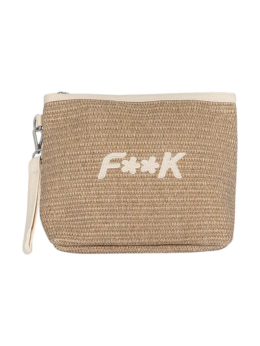 F**K Women's Clutch FA25-A063BG Beige