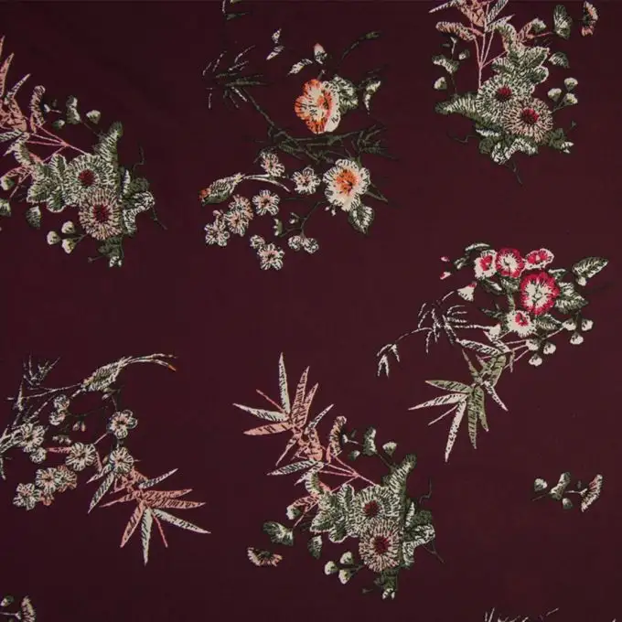 Tessuto velo bordeaux mazzi