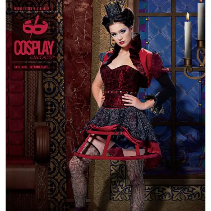 Costume cosplay regina rossa
