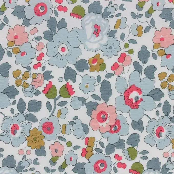 Tessuto Liberty Betsy blu