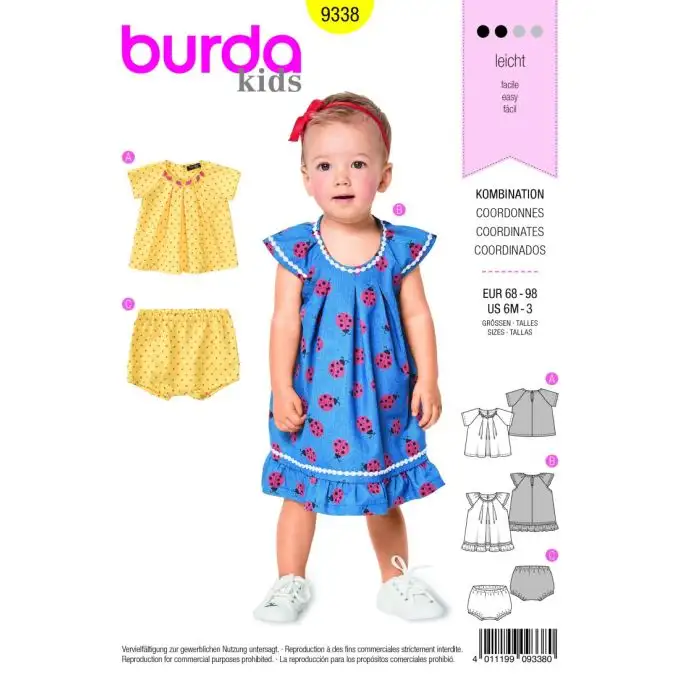 patron burda kids 9338 coordinate