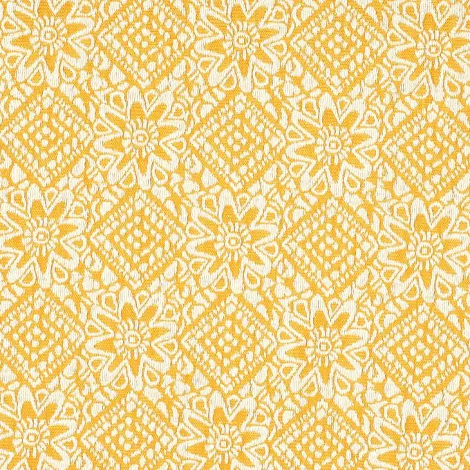 Tessuto jacquard cotone giallo