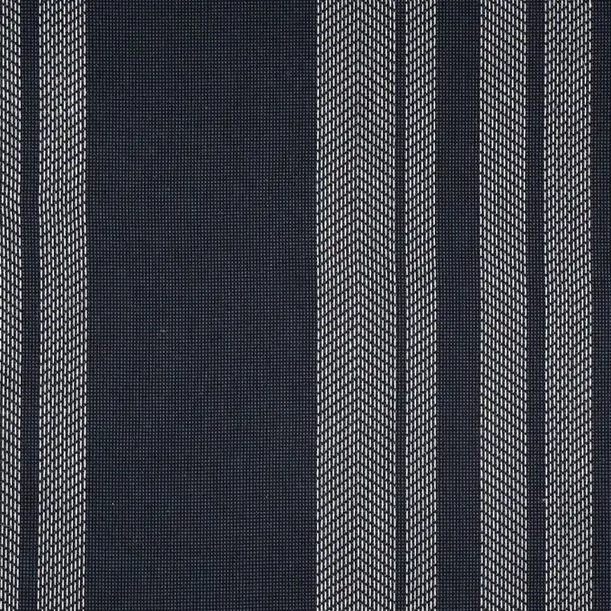 Tela a righe e spina di pesce effetto tessuto blu scuro