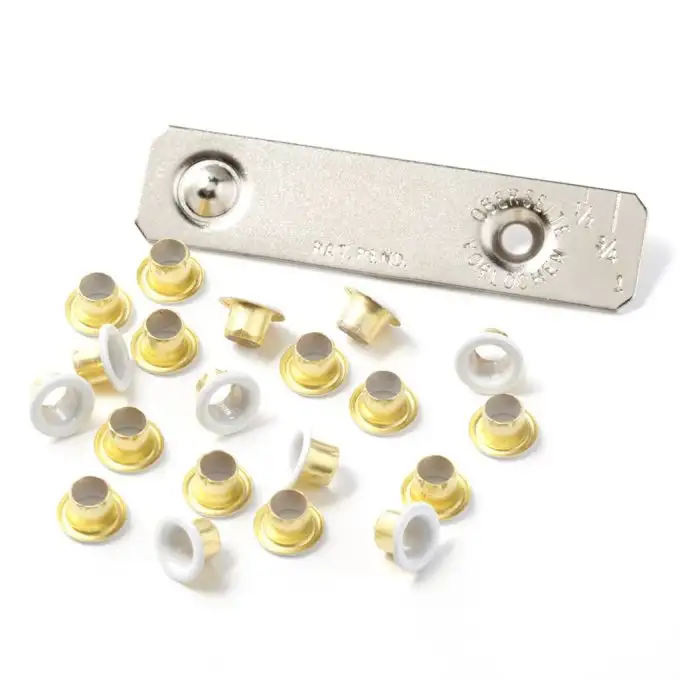 Kit occhielli semplici bianco 4 mm