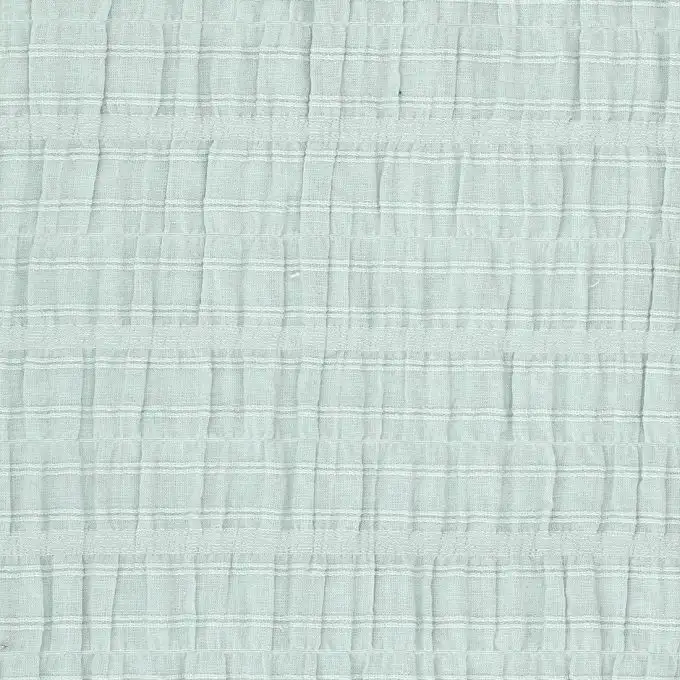 Tessuto velo di cotone smock verde pastello