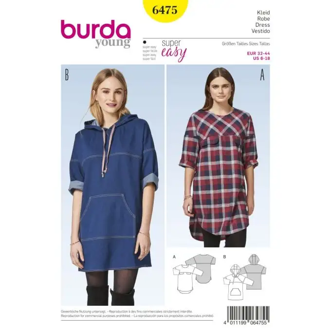 non riattivare modello Burda 6475 vestito