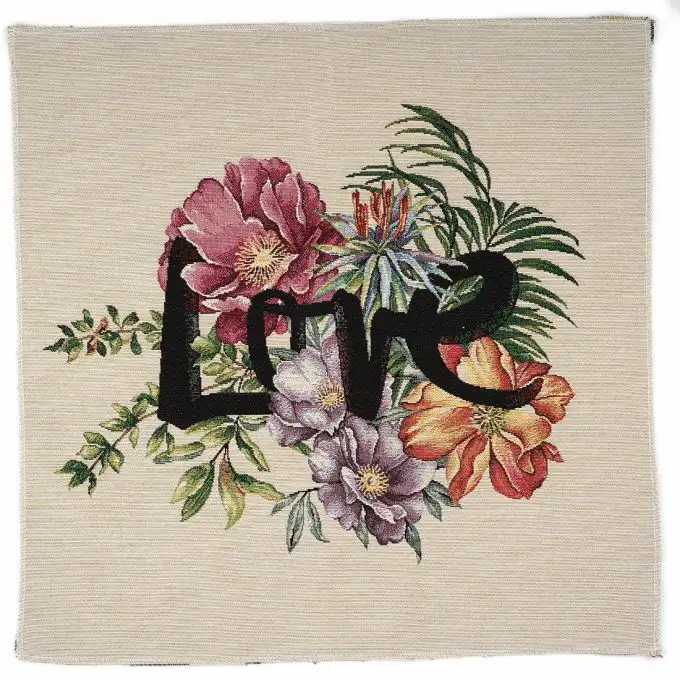 Cuscino jacquard love