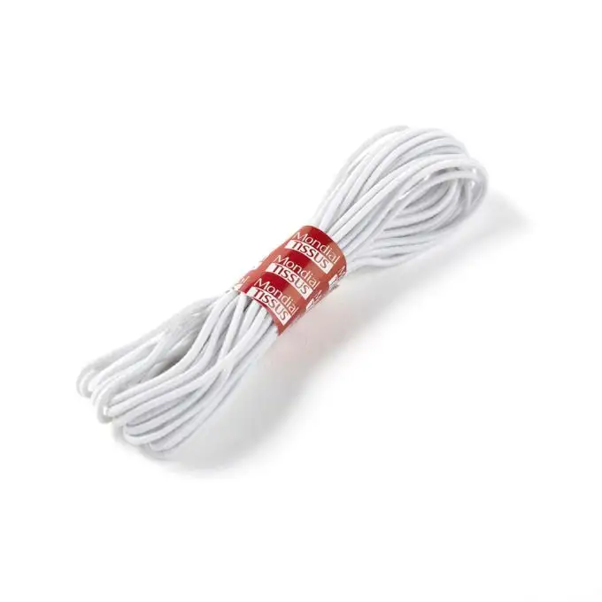 Elastico per cappello 1mm - Bianco