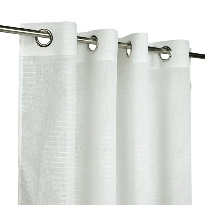 Tenda voile avorio effetto lino 140x240 cm