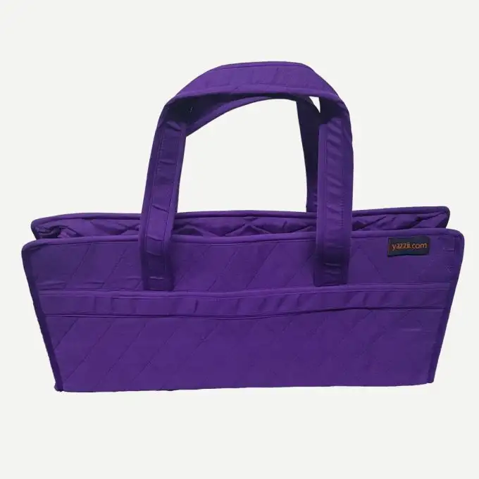 Borsa trasporto aghi lana viola