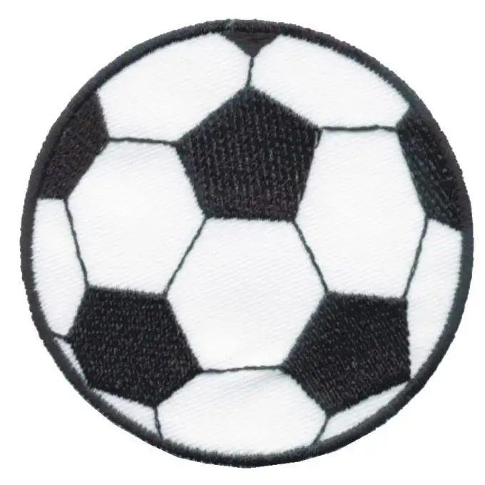 Scudetto calcio nero bianco