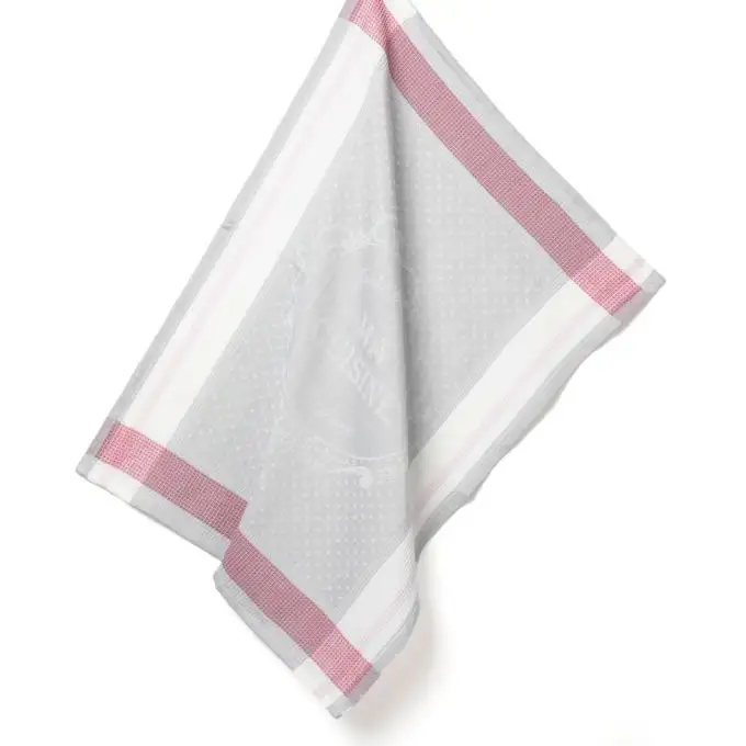 Asciugamano jacquard grigio fatto in