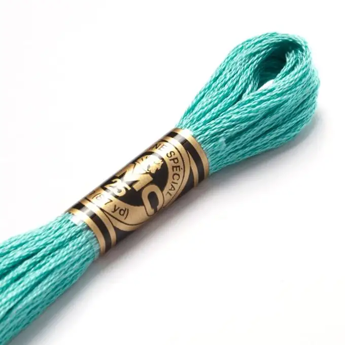 Filo mouliné da ricamo tonalità verdi COL 959