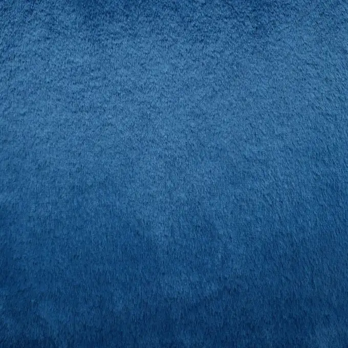 Tessuto pelliccia sintetica coniglio blu 140