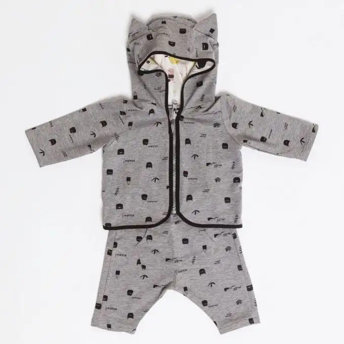 Patron felpa con zip e pantaloni - Katia B16